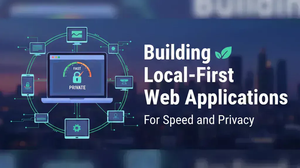 Local-first synchronization model visual